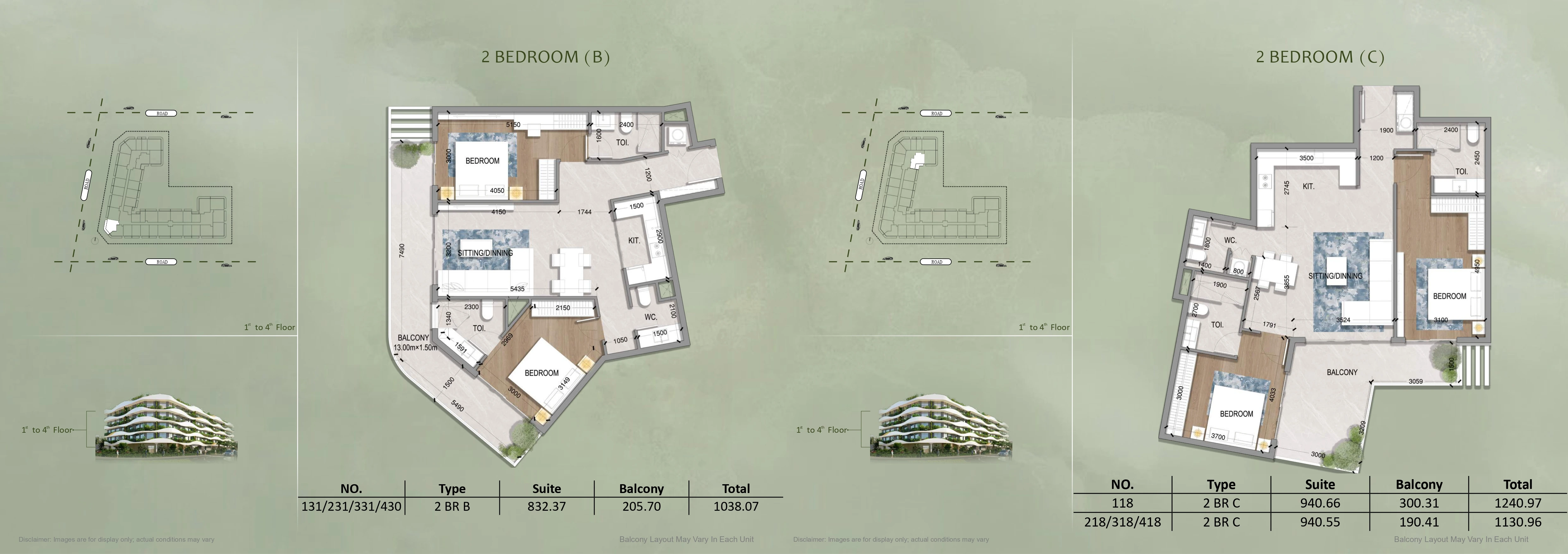 غرفتين وصالة في مشروع  OASIS RESIDENCES العقاري